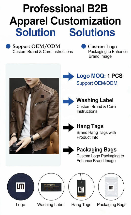 OEM Autumn Winter New Products Men Casual Outwear Stand Collar Faux Leather Motorcycle Jackets Youth Slim PU Coats