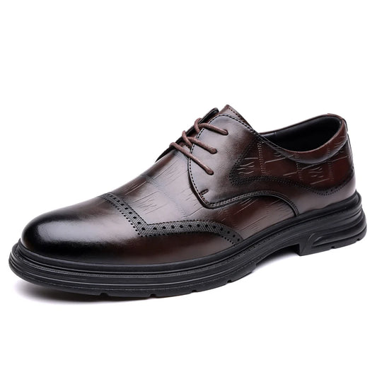 Men Business Leather Dress Shoes Vintage Classic Formal Shoes Big Size 38-44