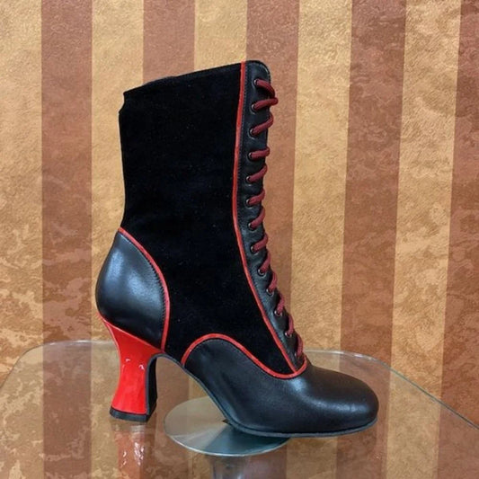 Robyn Hurder Customized Women's High Quality Dance Boots 2.8 Inch Thick Heel Soft Leather Sole New Design Style All Stock Sizes
