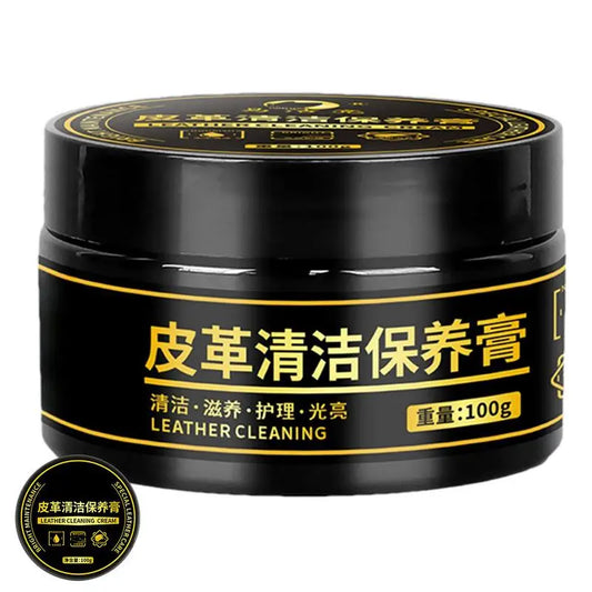 Leather Care Cream 100g Mild Safe Leather Conditioner Natural Waterproof Leather Cream for Car Seats Leather Sofas Leather Bags