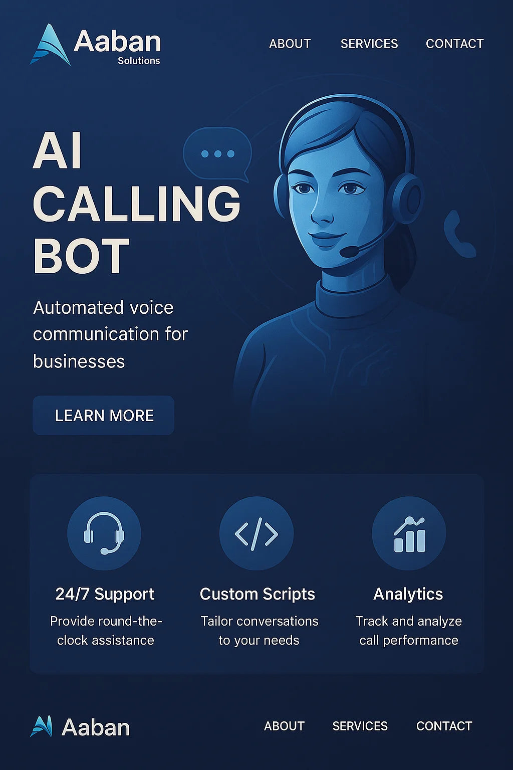 Custom Logo AI Calling Bot Software - White Label Voice AI Outbound & Inbound Call Automation System for Business Sales Teams