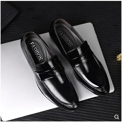Men's Business Leather Shoes Man Vintage Formal Dress Shoes Male Fashion All-Match Casual Shoes Classic Pointed Toe Footwears