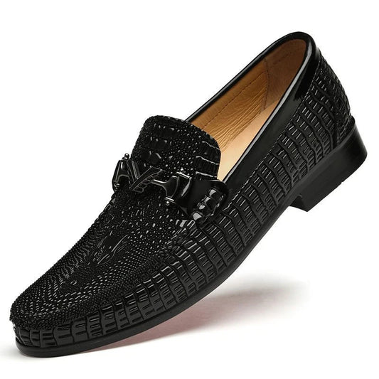 Factory Supply in Ready Stock Top Grade Quality Cow Genuine Leather Office Business Party Wedding Men Dress Oxford Loafers Shoes