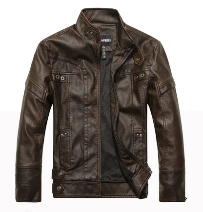 Men's Leather Jackets Brand Motorcycle Leather Jacket Men Fur Jacket Jaqueta De Couro Masculina Mens Leather Coats Jaqueta Couro
