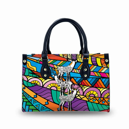 Designer Tote Bag With Zipper Pocket Luxury Leather Waterproof Gym Travel Tote Duffel Bag Custom Logo Handbag