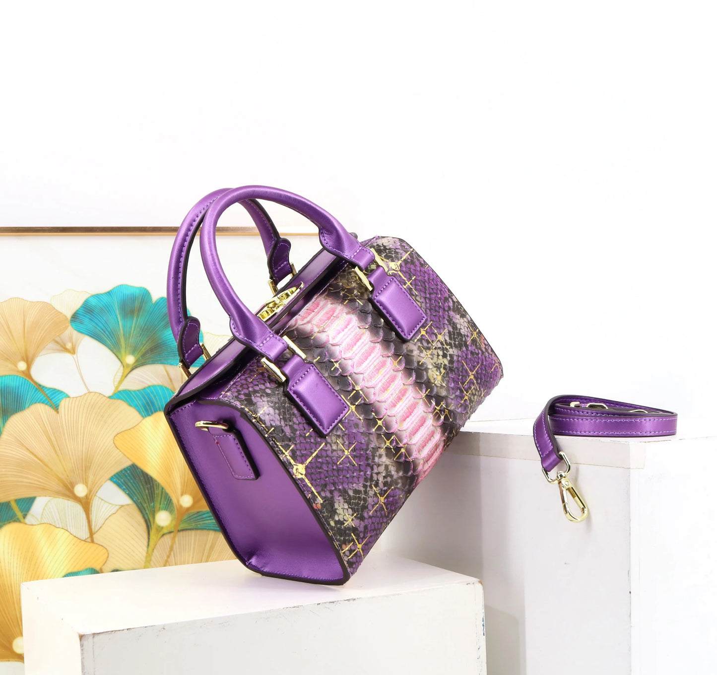 2026 Newest Fashion Handbag for Women Luxury Designer Bag Super Fiber Leather Handbag for Ladies Quality Squamous Serpentine Bag