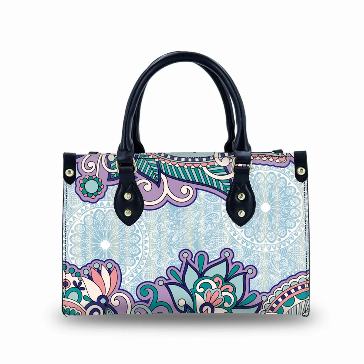 Designer Tote Bag With Zipper Pocket Luxury Leather Waterproof Gym Travel Tote Duffel Bag Custom Logo Handbag