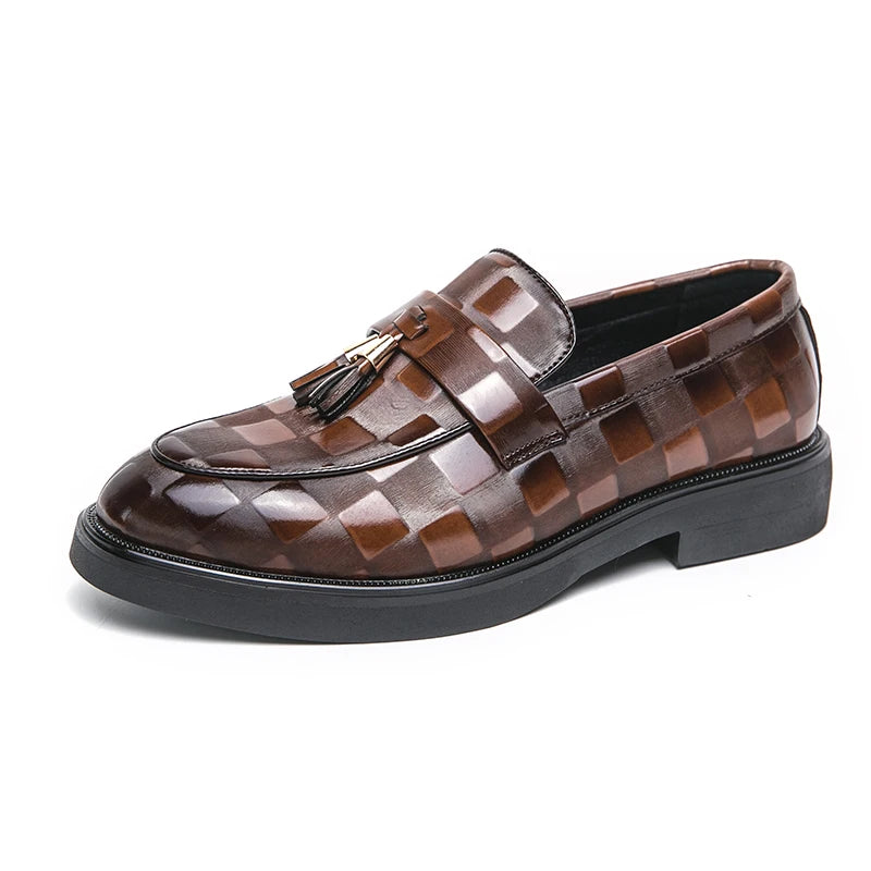 2024 Luxury Italain Walking Style Men's Dress Shoes Oxfords Pu Leather Office Classic Shoes for Men