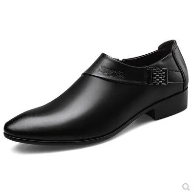 High-End Men Leather Shoes Men's Business Dress Shoes All-Match Casual Shoes Non-Slip Breathable Wedding Office Footwears