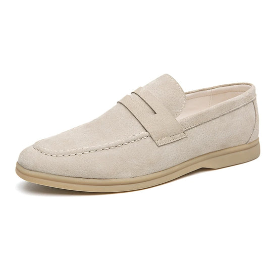 Leather Dress Shoes Breathable British Style Loafers Genuine Leather Versatile and Lightweight Casual Comfortable Office Shoes