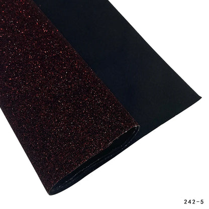 1 Roll of Colorful Glitter Fine Sandalwood Faux Leather 12''x53'' (30 Cmx135cm) Handmade DIY Earrings, Jewelry, Headwear,