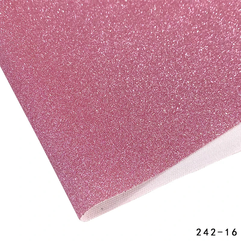 1 Roll of Colorful Glitter Fine Sandalwood Faux Leather 12''x53'' (30 Cmx135cm) Handmade DIY Earrings, Jewelry, Headwear,