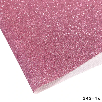 1 Roll of Colorful Glitter Fine Sandalwood Faux Leather 12''x53'' (30 Cmx135cm) Handmade DIY Earrings, Jewelry, Headwear,