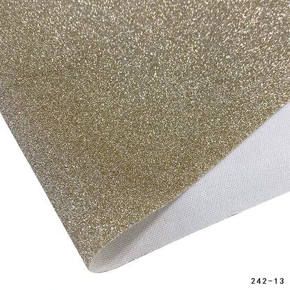 1 Roll of Colorful Glitter Fine Sandalwood Faux Leather 12''x53'' (30 Cmx135cm) Handmade DIY Earrings, Jewelry, Headwear,