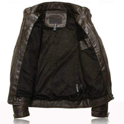 Men's Leather Jackets Brand Motorcycle Leather Jacket Men Fur Jacket Jaqueta De Couro Masculina Mens Leather Coats Jaqueta Couro