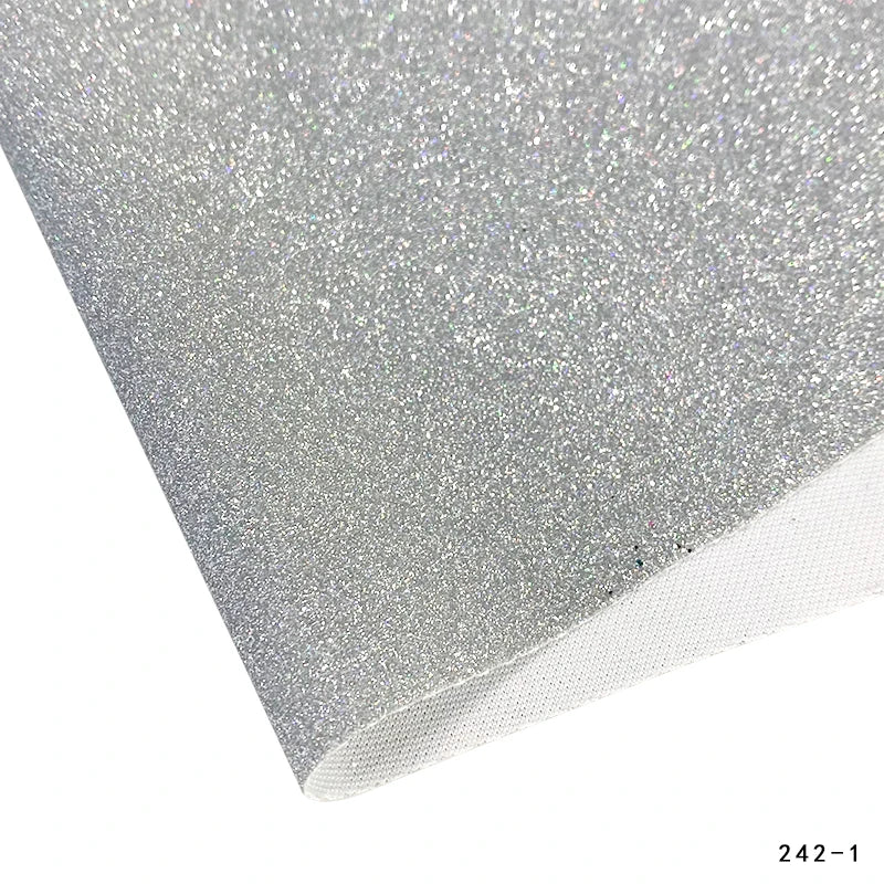 1 Roll of Colorful Glitter Fine Sandalwood Faux Leather 12''x53'' (30 Cmx135cm) Handmade DIY Earrings, Jewelry, Headwear,