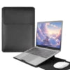 2026 Laptop Sleeve with Stand Multifunctional Business Waterproof Leather Laptop Bag for MacBook Air 13 15 Pro M5 14 16