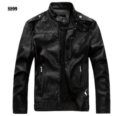 Men's Leather Jackets Brand Motorcycle Leather Jacket Men Fur Jacket Jaqueta De Couro Masculina Mens Leather Coats Jaqueta Couro