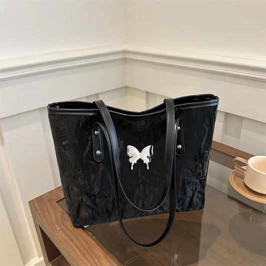 Large Capacity Tote Bag Women PU Leather Shoulder Handbag Ladies Casual Hand Bag Versatile Shopping Wholesale Custom Logo