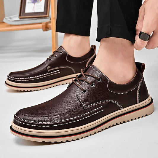 Genuine Leather New Design Oxford Shoes Uppers Genuine Leather Shoes Authentic Men's Leather Dress Shoes for Men