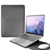 2026 Laptop Sleeve with Stand Multifunctional Business Waterproof Leather Laptop Bag for MacBook Air 13 15 Pro M5 14 16
