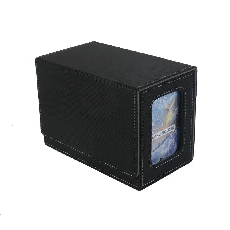 Torson Top Grade 160+ TCG CCG LCG for  Windowed PU Leather Game Storage Deck Box Premium Card Storage Case for Card Playing