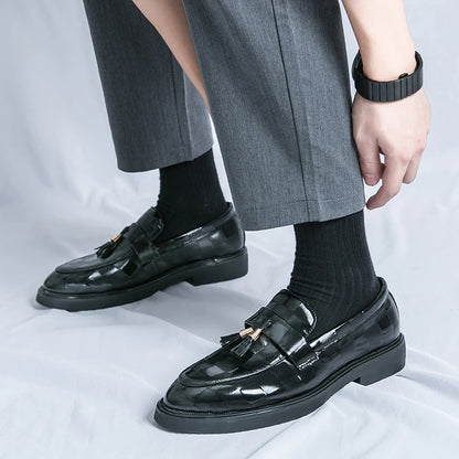 2024 Luxury Italain Walking Style Men's Dress Shoes Oxfords Pu Leather Office Classic Shoes for Men