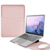 2026 Laptop Sleeve with Stand Multifunctional Business Waterproof Leather Laptop Bag for MacBook Air 13 15 Pro M5 14 16