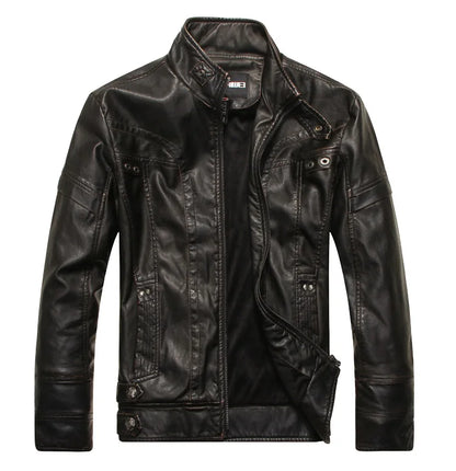 Men's Leather Jackets Brand Motorcycle Leather Jacket Men Fur Jacket Jaqueta De Couro Masculina Mens Leather Coats Jaqueta Couro