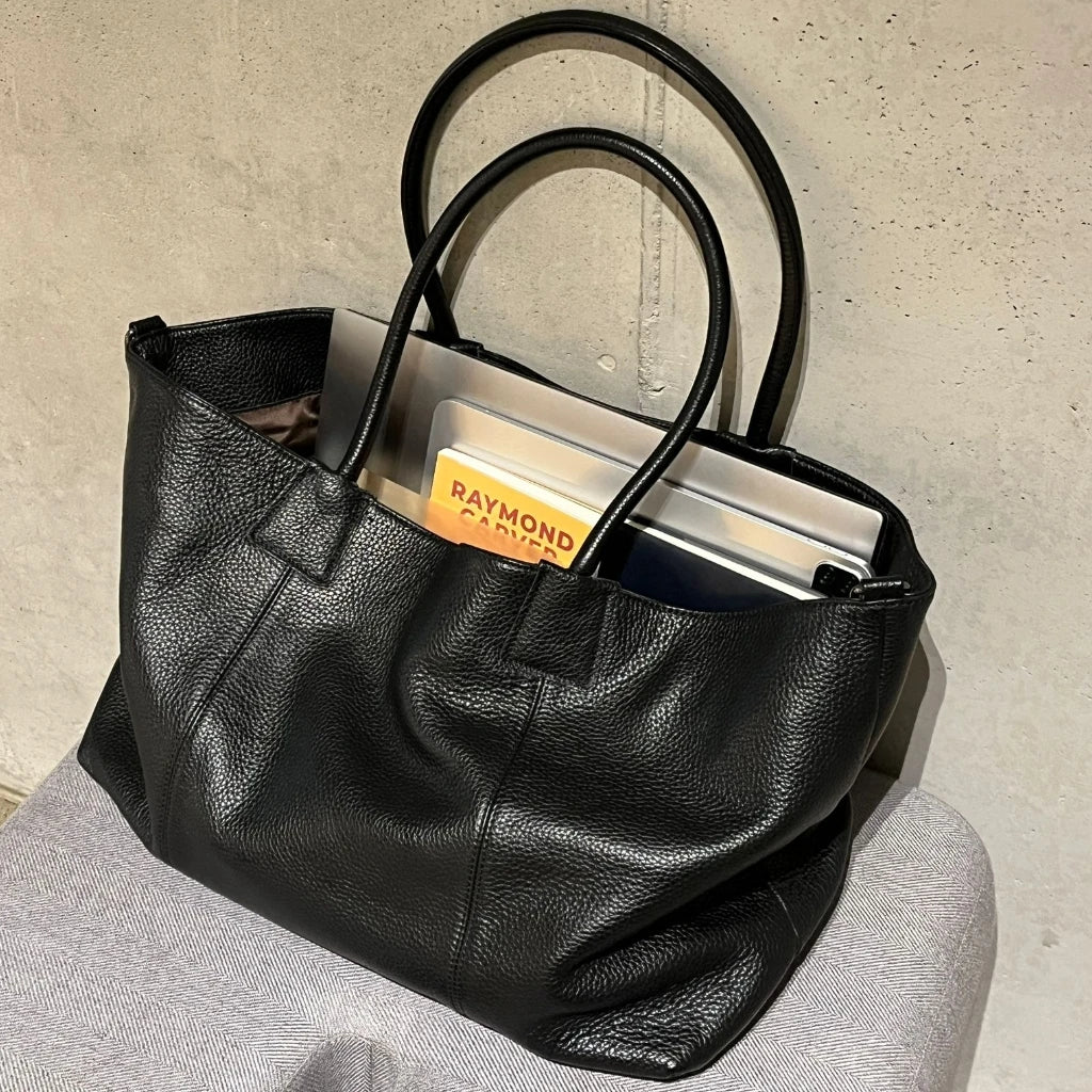 Women's Luxury Designer Tote Bags Famous Brand Large Capacity Genuine Leather Handbags Fashion Shoulder Purses for Ladies