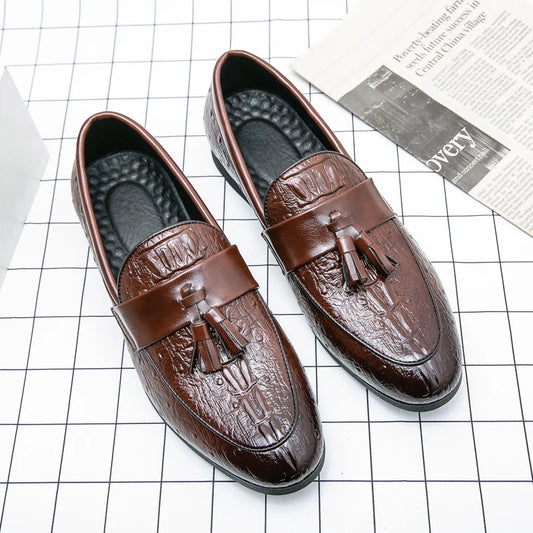 High Quality Fashionable Italian Business Shoes for Men GENUINE LEATHER Oxfords Dress Men Dress Shoes