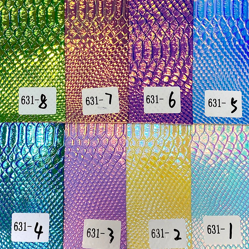 Wholesale Fancy Pu Leather Snake-patterned Faux Leather Embossing Artificial Leather for Making Handbags Shoes Bags