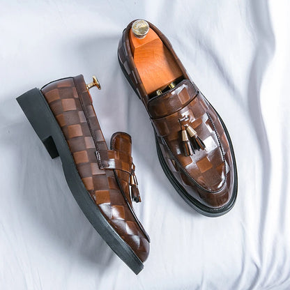 2024 Luxury Italain Walking Style Men's Dress Shoes Oxfords Pu Leather Office Classic Shoes for Men