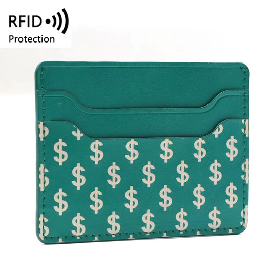 Design Own Pattern Logo Pu Leather Credit Name Business Card Holder Wallet Premium RFID Blocking Minimalist Wallet for Man Woman