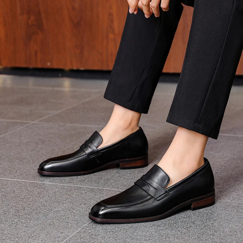 Wholesale Custom Designer Business Office Men's Oxfords Handmade Leather Wedding Shoes