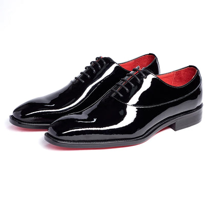 Luxury Shiny Men's Oxford Business Party Wedding Formal Shoes Genuine Leather