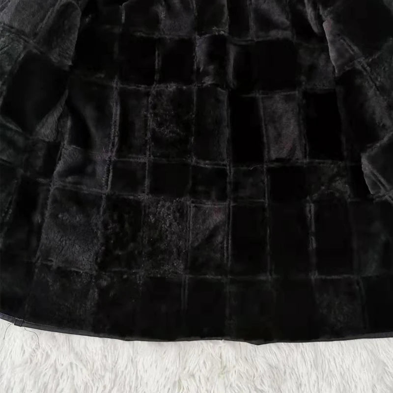New warm men's fur jacket men's 100% real sheepskin coat, Men's jackets， leather jacket, thick, size custom