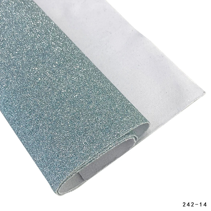 1 Roll of Colorful Glitter Fine Sandalwood Faux Leather 12''x53'' (30 Cmx135cm) Handmade DIY Earrings, Jewelry, Headwear,