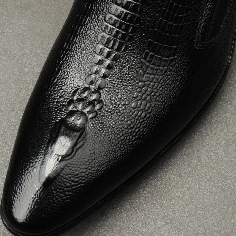 2026 New Trend Elegant Style British Authentic Genuine Leather Men's Cow Leather Dress Shoes Wedding Party Shoes
