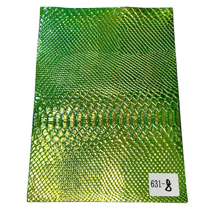 Wholesale Fancy Pu Leather Snake-patterned Faux Leather Embossing Artificial Leather for Making Handbags Shoes Bags