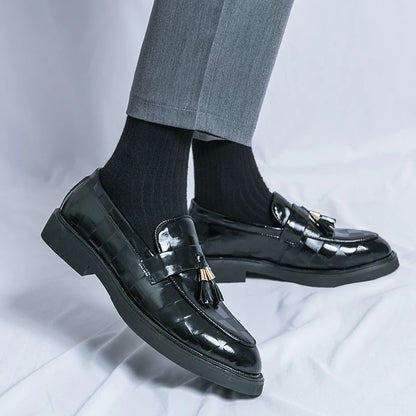 2024 Luxury Italain Walking Style Men's Dress Shoes Oxfords Pu Leather Office Classic Shoes for Men