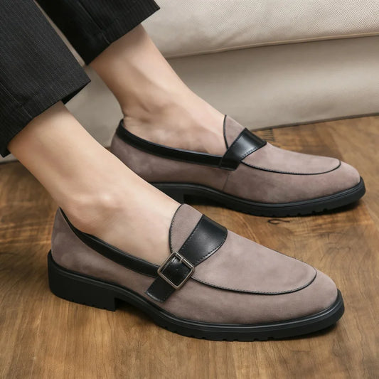 Italian Men's Dress Shoes Loafers Driving Flat Comfortable Soft Made of Genuine Leather Men Moccasins Formal