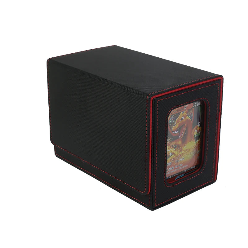 Torson Top Grade 160+ TCG CCG LCG for  Windowed PU Leather Game Storage Deck Box Premium Card Storage Case for Card Playing