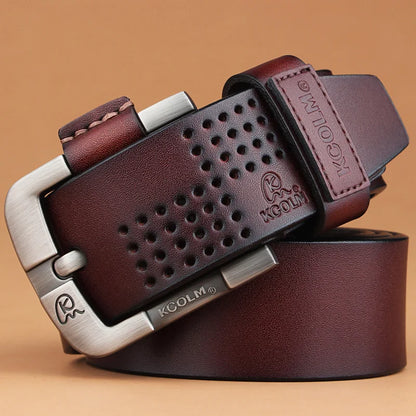 2026 Hot Products Wholesale Fashion Mens Design Belt Cowhide Genuine Leather Belts