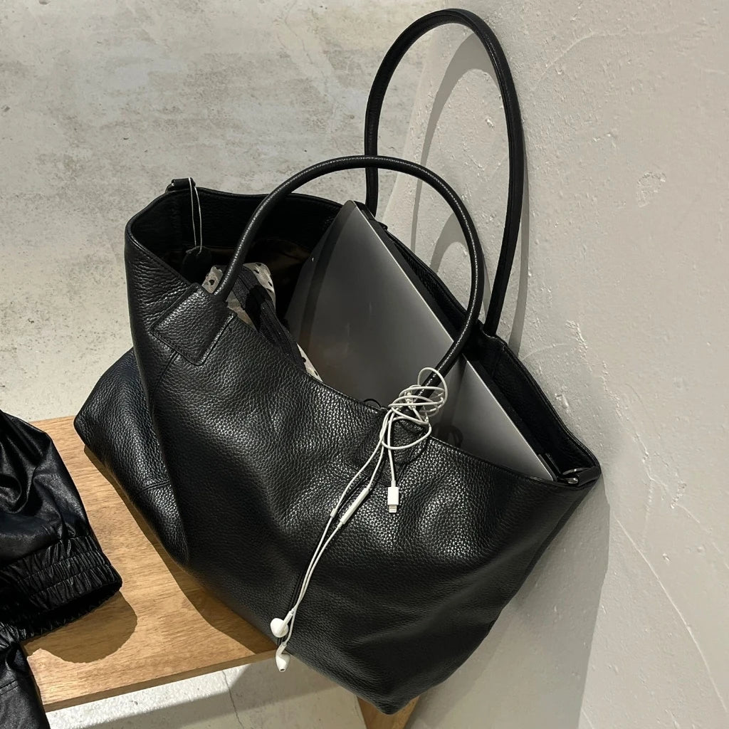 Women's Luxury Designer Tote Bags Famous Brand Large Capacity Genuine Leather Handbags Fashion Shoulder Purses for Ladies