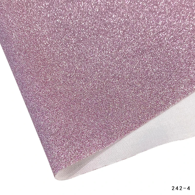 1 Roll of Colorful Glitter Fine Sandalwood Faux Leather 12''x53'' (30 Cmx135cm) Handmade DIY Earrings, Jewelry, Headwear,