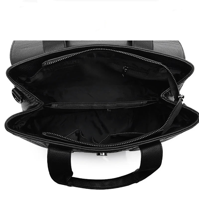 Wholesale Woven Pattern Tote Bag Large Capacity PU Leather Women Shoulder Bags for Work Commuting 2026 Hot Style