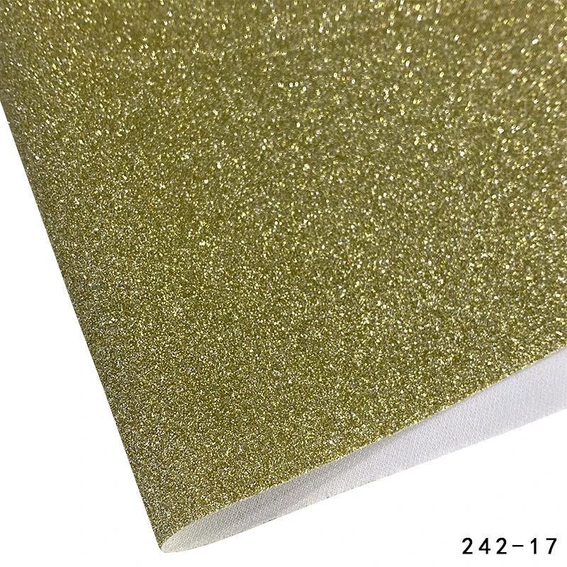 1 Roll of Colorful Glitter Fine Sandalwood Faux Leather 12''x53'' (30 Cmx135cm) Handmade DIY Earrings, Jewelry, Headwear,