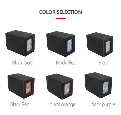 Torson Top Grade 160+ TCG CCG LCG for  Windowed PU Leather Game Storage Deck Box Premium Card Storage Case for Card Playing