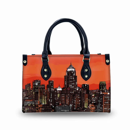 Designer Tote Bag With Zipper Pocket Luxury Leather Waterproof Gym Travel Tote Duffel Bag Custom Logo Handbag